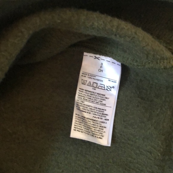 Old navy men’s 1/4 zip small green fleece pullover sweater - Picture 4 of 4